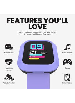 iTouch Flex Series Smartwatch With Interchangeable Case And Strap Purple Case Purple Silicone Strap  - Image 5