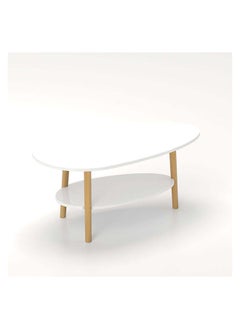 DANUBE HOME Santana Coffee Table Multifunctional Living Room Desk Space Saving Center Table Modern Design Furniture For Home Living Room L 90 x W 50 x H 42 cm White  - Image 4
