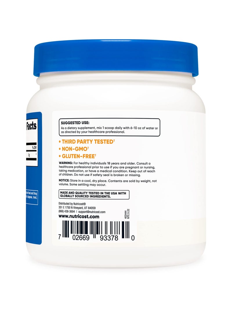 Nutricost L-Citrulline 3G Per Serving, 200 Servings, 600G Per Container, Unflavored, Net Wt. 21.4 Oz,(1.3 LB) 600 G, Dietary Supplement  - Image 4