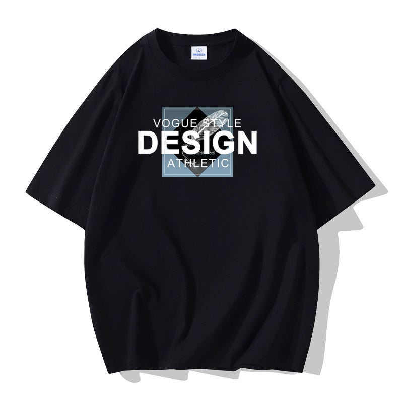 Cross-border Generation Hair Summer Men's Short-sleeved T-shirt Young and Middle-aged Korean Half-sleeved Base Shirt T-shirt Large Size Men's Top - Image 3