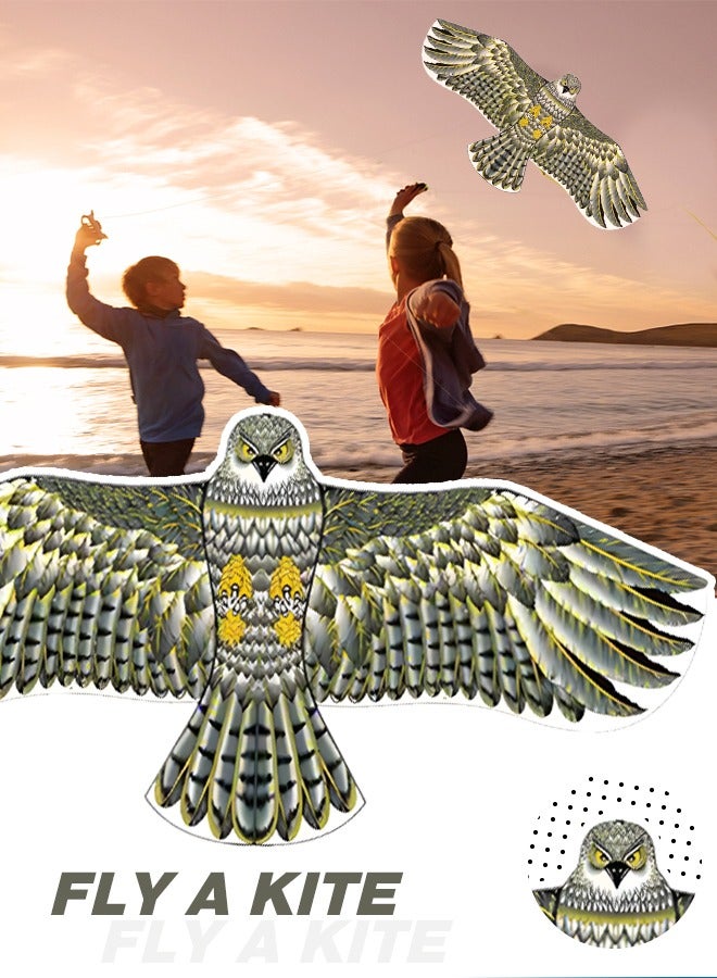 GROIC Eagle Kite for Kids and Adults Single Line String Colorful Huge Easy to Fly Outdoor Games 63 Inch - Image 2