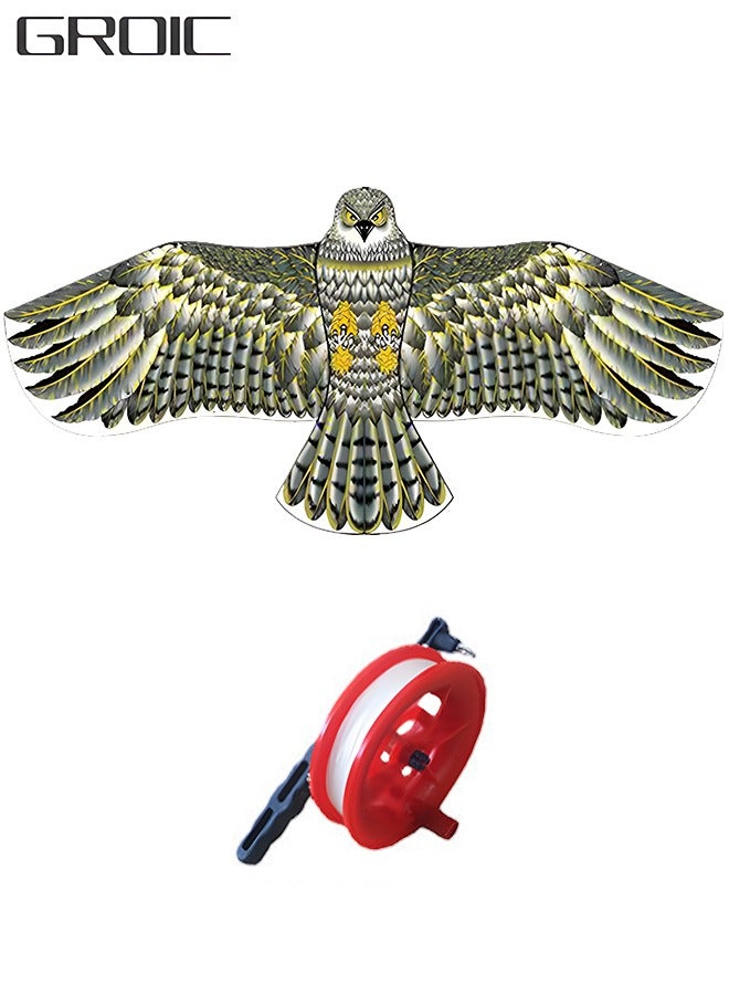 GROIC Eagle Kite for Kids and Adults Single Line String Colorful Huge Easy to Fly Outdoor Games 63 Inch - Image 1