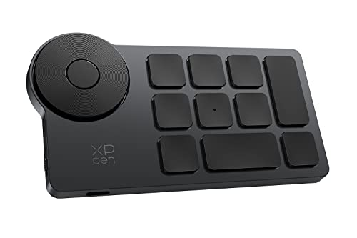 XP-PEN XPPen Mini Keydial ACK05 Wireless Shortcut Keyboard Bluetooth Programmable Express Remote Control with Dial Customized Express Keys for Drawing Tablet PC MacBook Windows Images Video Editing - Image 1