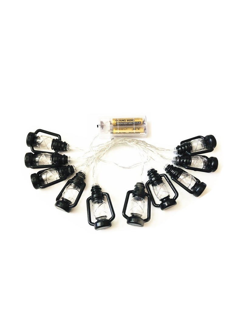 ARNOTEC Retro LED Decorative Lights, Camping, Garden Lights Decoration Holiday Party Battery Powered Indoor Outdoor 1.5m  - Image 2
