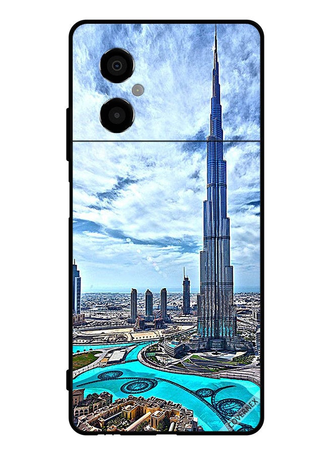 Covernex Protective Case Cover For Xiaomi Poco M4 5G Burj Khalifa Tower Touching Clouds - Image 1