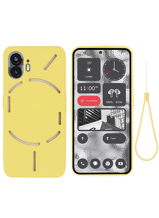 S-TOP Case For Nothing Phone 2 Pure Color Liquid Silicone Shockproof Phone Case - Image 1