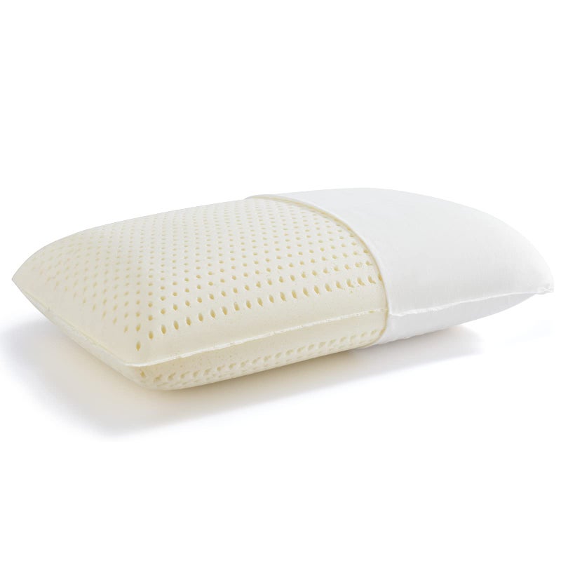 JOTOM 100 Natural Talalay Latex Latex Sleeping Bed Pillow  Luxury Extra Soft Pillow for Side Back and Stomach Sleepers  Removable Breathable Cotton Cover  Extra Soft Queen Extra Soft