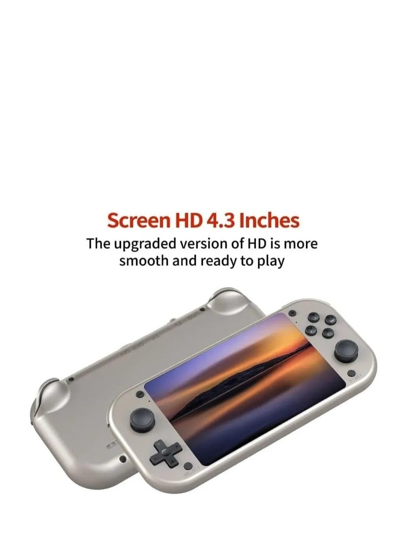 BlueFire Retro Handheld Game Console M17 – 4.3 Inch IPS HD Screen Portable Gaming Player with 20,000+ Built-in Classic Games, 128GB TF Card, Open Source Linux EmuELEC System, PSP/PS1/N64/FC Emulator Support, Long Battery Life, USB-C Fast Charging, Lightweight Travel-Friendly Design with Ergonomic Grip, Multi-Language Support, Arcade & Retro Gaming Console for Kids & Adults - Image 5