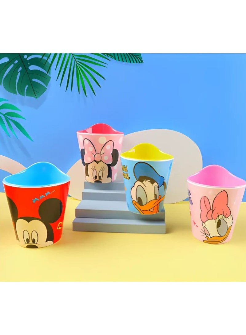 ديزني كوب شرب ميني ماوس للأطفال – تصميم منقط وردي مع طباعة شخصية – خالي من مادة BPA ومتين 320 مل - Image 4