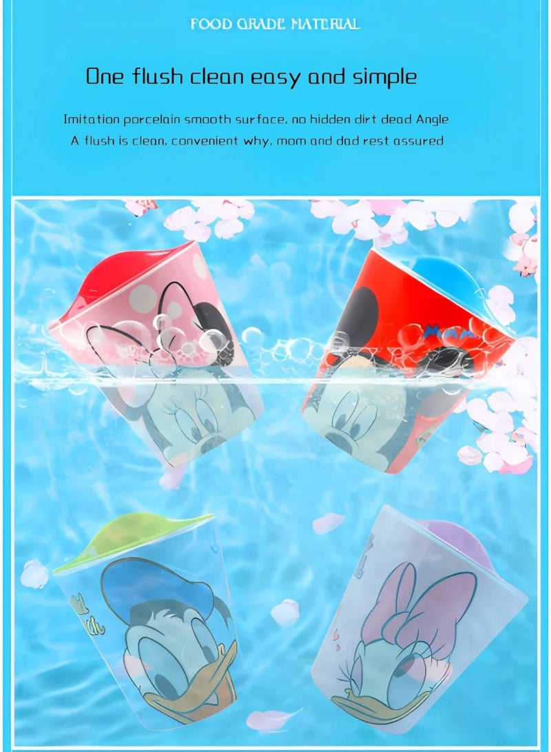 ديزني كوب شرب ميني ماوس للأطفال – تصميم منقط وردي مع طباعة شخصية – خالي من مادة BPA ومتين 320 مل - Image 3