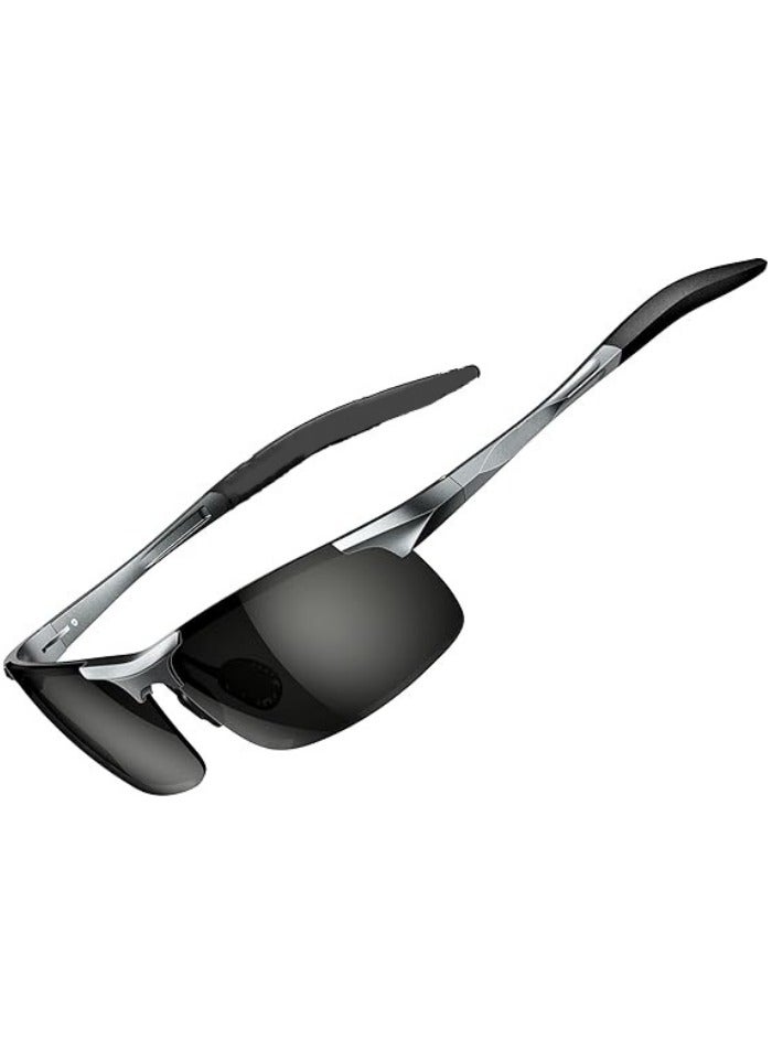 Men's Fashion Driving Polarized Sunglasses for Men - Al-Mg metal Ultralight Frame - Image 1