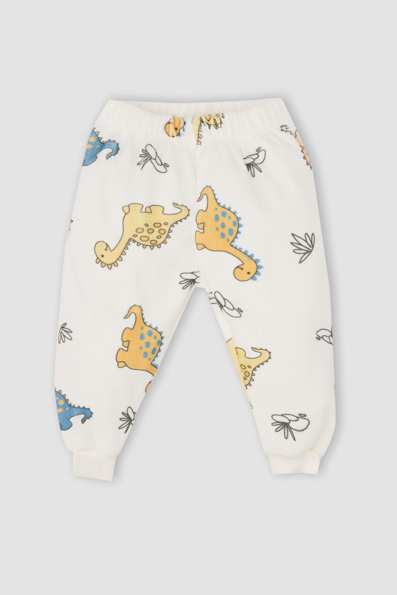 DeFacto Baby Boy Dinosaur Patterned Sweatshirt Sweatpants 2 Piece Set  - Image 4