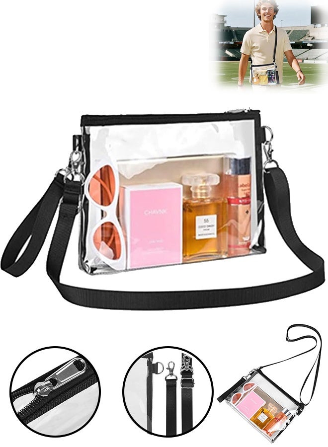 Quantum Clear Crossbody Purse Bag, Clear Bag with Removable Straps, Clear Tote Bag for Work Concert Sports - Image 1