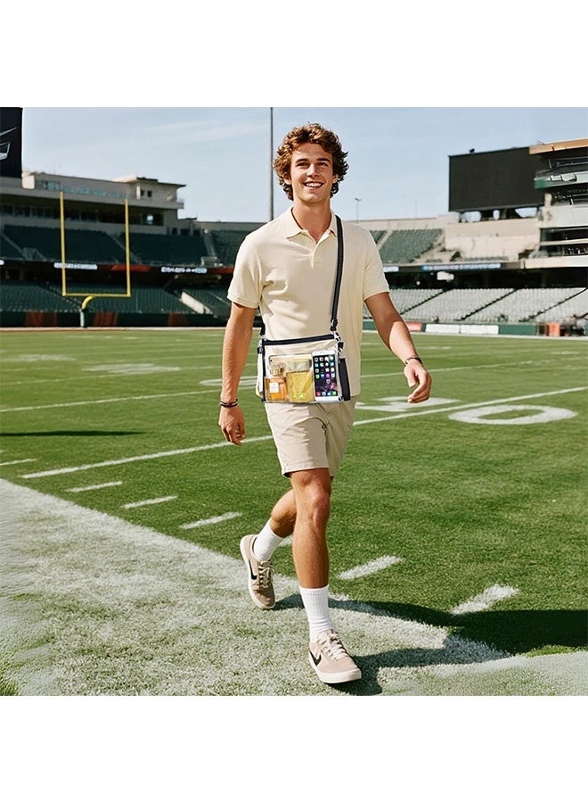 Quantum Clear Crossbody Purse Bag, Clear Bag with Removable Straps, Clear Tote Bag for Work Concert Sports - Image 5