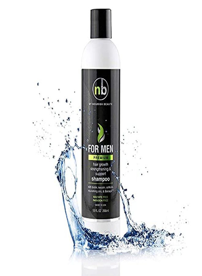 Nourish Beaute Hair Regrowth Shampoo For Men, SulfateFree Anti Hair Loss Shampoo, Vitamins Hair Growth Support Shampoo, Premium  - Image 1