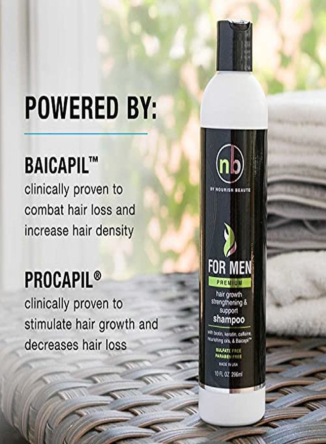 Nourish Beaute Hair Regrowth Shampoo For Men, SulfateFree Anti Hair Loss Shampoo, Vitamins Hair Growth Support Shampoo, Premium  - Image 4