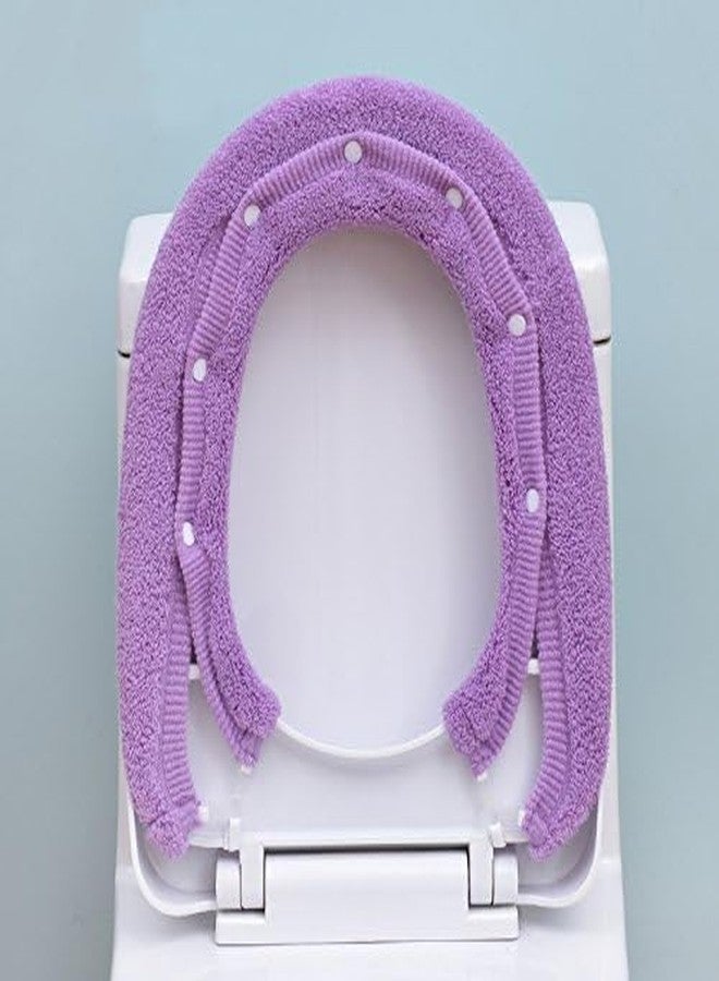 Warmtree Soft Warm Thicken Toilet Seats Covers (Purple) - Image 3