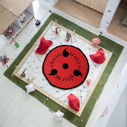 JUST FUNKY Naruto Shippuden Sharingan 48 Inch Round Fleece Throw Blanket - Image 3