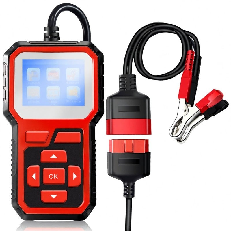KONNWEI KW681 Car&Motrocycle Battery Tester & OBDII Diagnostic Scanner Tool 2 in 1 - Image 1
