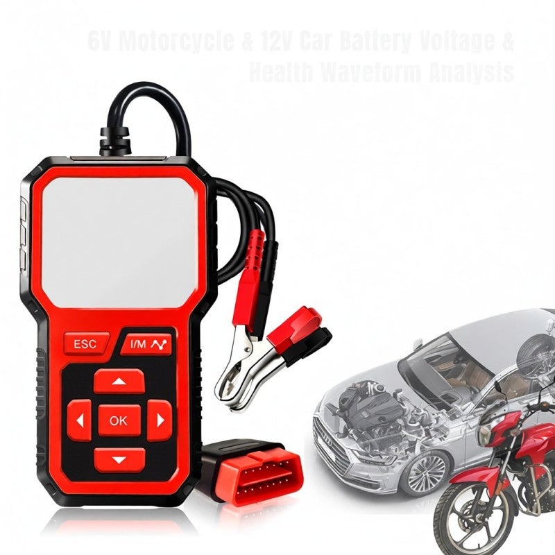 KONNWEI KW681 Car&Motrocycle Battery Tester & OBDII Diagnostic Scanner Tool 2 in 1 - Image 5