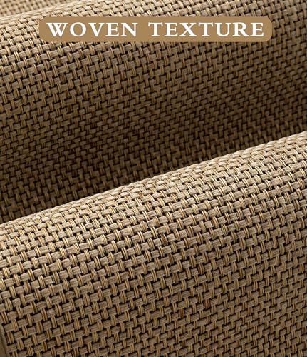 YIHOUSE Bathroom Rugs Sets 3 Pieces, Beige Ultra Thin Bath Mats Fit Under Door, Absorbent Quickly Dry Rubber Backing Braided Bath Mat Set, Non Slip Washable Bath Rugs for Bathroom Floor, Beige - Image 4