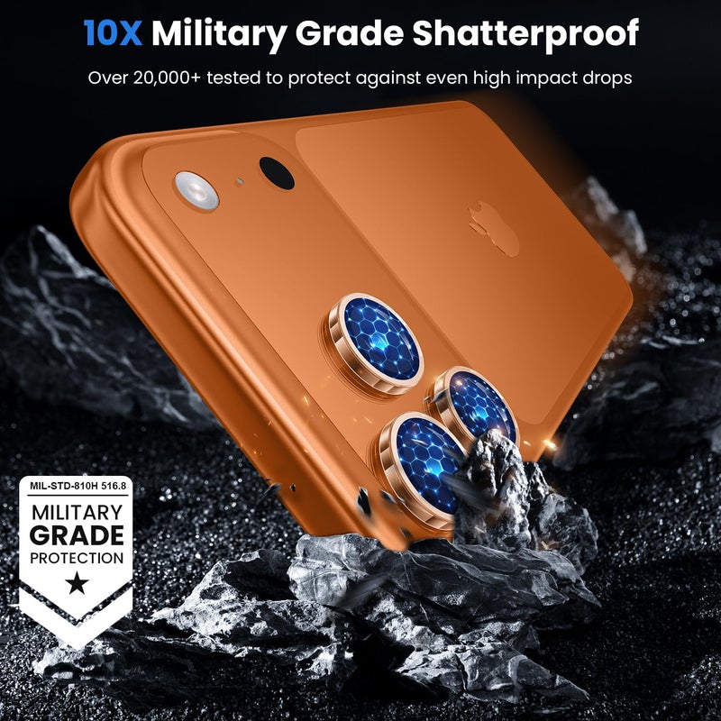 WSKEN for iPhone 17 Pro/iPhone 17 Pro Max Camera Lens Protector - [Original Shooting Mode] Shatterproof Metal HD Tempered Glass Camera Screen Protector Cover Film for iPhone Accessories - Image 5