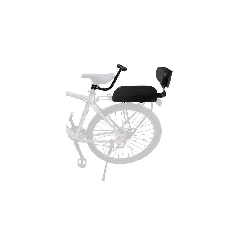 Woouagia Bicycle Rear Seat with Back,Pu Leather Soft Cushion Bicycle Passenger Seat,Rear Bike Seat Kids Including Cushion and Backrest, Armrest, Footrests - Image 3