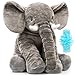 Homily Stuffed Elephant Plush Animal Toy 24 INCH Blue Scrunchie - Image 2