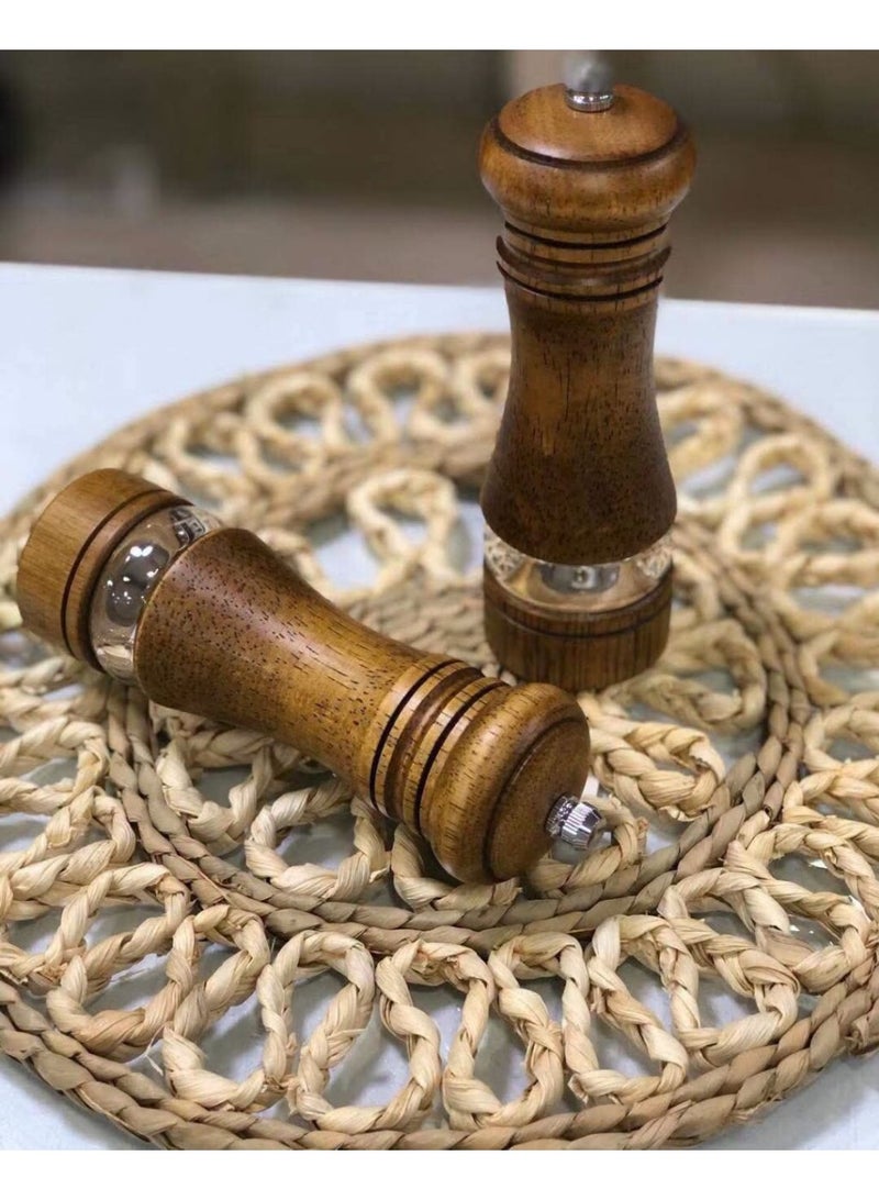 مطحنة التوابل والخضار الخشبية الفاخرة – نكهة طازجة ولمسة أنيقة لمطبخك (كود n) - Image 2