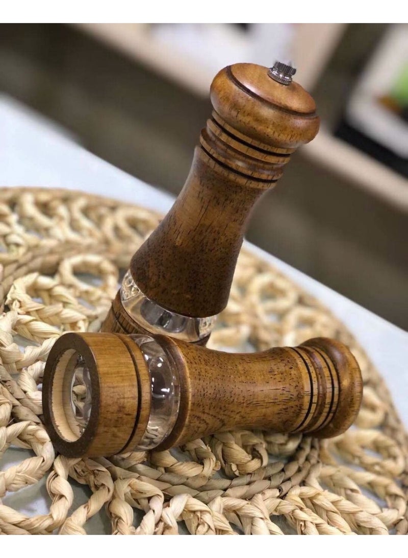 مطحنة التوابل والخضار الخشبية الفاخرة – نكهة طازجة ولمسة أنيقة لمطبخك (كود n) - Image 3