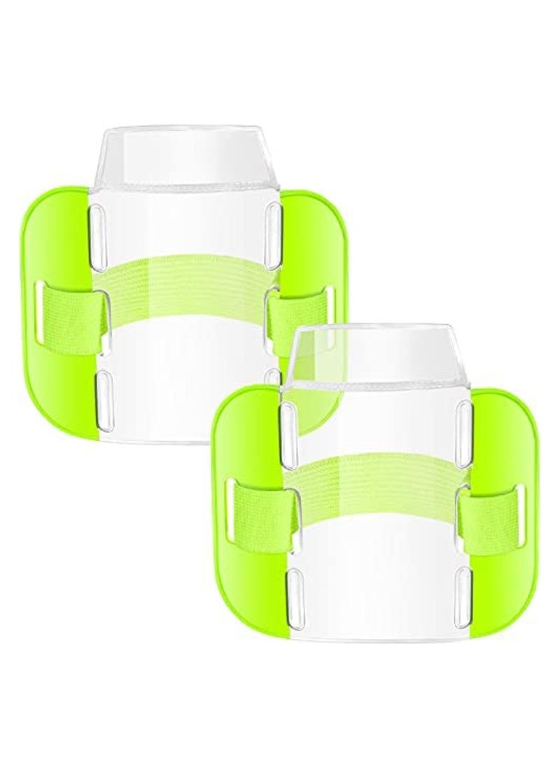 Vitacelli 10Pcs Arm Badge Holder, Color Armband Card Sleeve License Badge Holder Adjustable Arm ID Badge Holders for Emergency Workers Security Staff Doorman Warehouse Factory, Nurses, Medical Staff GREEN  - Image 3