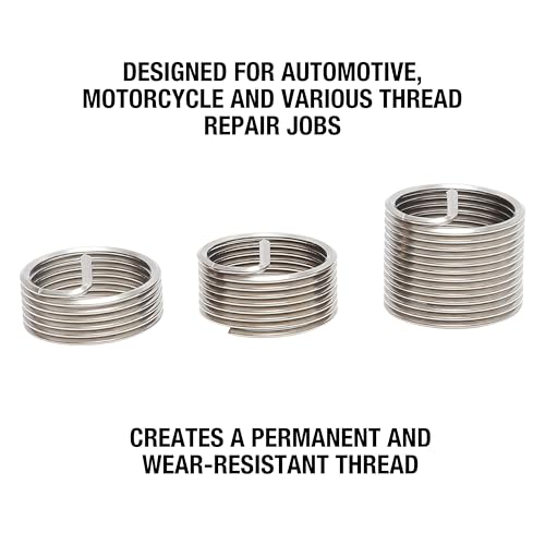 OEMTOOLS 25649 14mm Cylinder Head Rethreaded Kit, Mechanic’s Tool for Rethreading Cylinder Heads, Includes Combination Tap/Reamer, & 3/8", 7/16", 1/2" & 3/4" Inserts, Rethread Aluminum Heads Only - Image 3