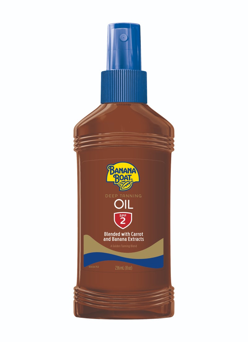 BANANA BOAT Carrot And Banana Extracts Protective Tanning Oil SPF2 236ml  - Image 1