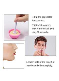 Bluezoo BlueZOO 60PCS Nose Wax Applicator Sticks Spatulas for Nostril Nasal Cleaning Ear Hairs Eyebrow Facial Hair Removal  - Image 5
