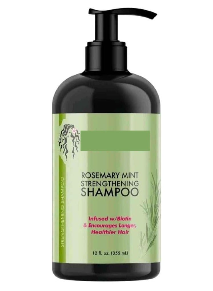 DubaiGallery مجموعة تعزيز الروزماري والنعناع العضوية - شامبو، بلسم، قناع للشعر - مدعمة بالبيوتين، تنظف وتساعد على تقوية الشعر الضعيف والهش - Image 2