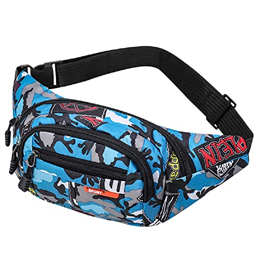 AIBEARTY Kids Fanny Pack Boys Small Camouflage Waist Pack Belt Waist Bag Pack Pouch with Adjustable Strap for Children Sport Running, Camping, Trip - Image 1