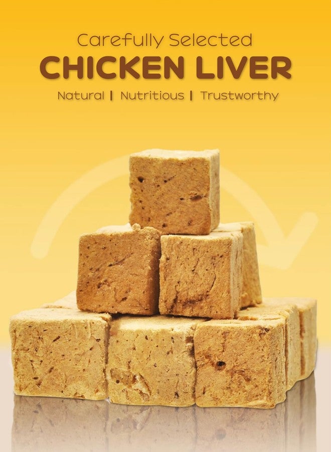 BNYEE 7 OZ Freeze Dried Chicken Liver Treats for Dogs Cats, High Protein Raw Dog Food Topper, Single Fresh Ingredient Treats, Rawhide Free - Image 2