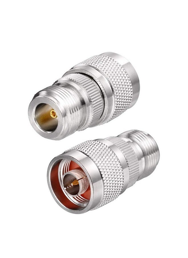 EIGHTWOOD 2Pcs N Male To N Female Rf Coax Adapter N Type Connector For 4G Antenna Wifi Antenna Antenna Router Antenna Extension Cable  - Image 1