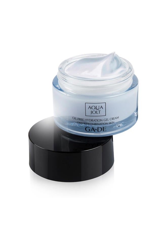 GA-DE Aqua Jolt Oil-Free Hydration Gel Cream - Oily to Combination Skin - Face Cream for Healthy-Looking Skin - Infused with Hyaluronic Acid - 1.7 oz - Image 5