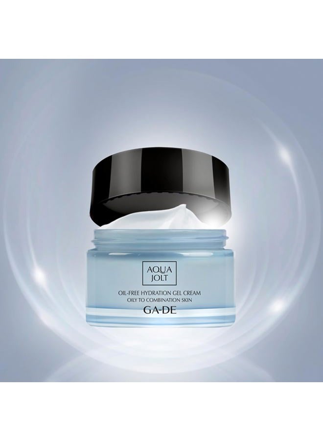 GA-DE Aqua Jolt Oil-Free Hydration Gel Cream - Oily to Combination Skin - Face Cream for Healthy-Looking Skin - Infused with Hyaluronic Acid - 1.7 oz - Image 4