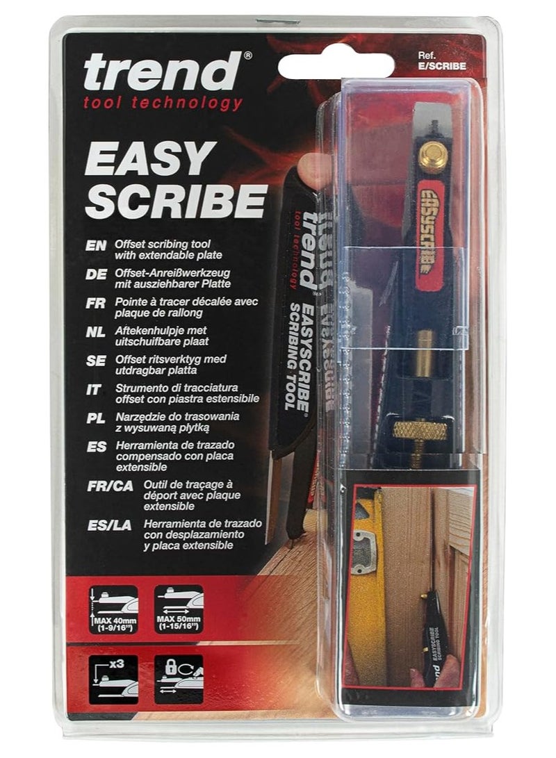 Trend Trend EasyScribe Scribing Tool, Accurate Scribing Solution for Carpenters, Joiners, Tilers, Kitchen & Shop Fitters, E/SCRIBE, Black  - Image 4