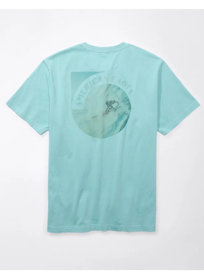 American Eagle Graphic Logo Crew Neck T-Shirt