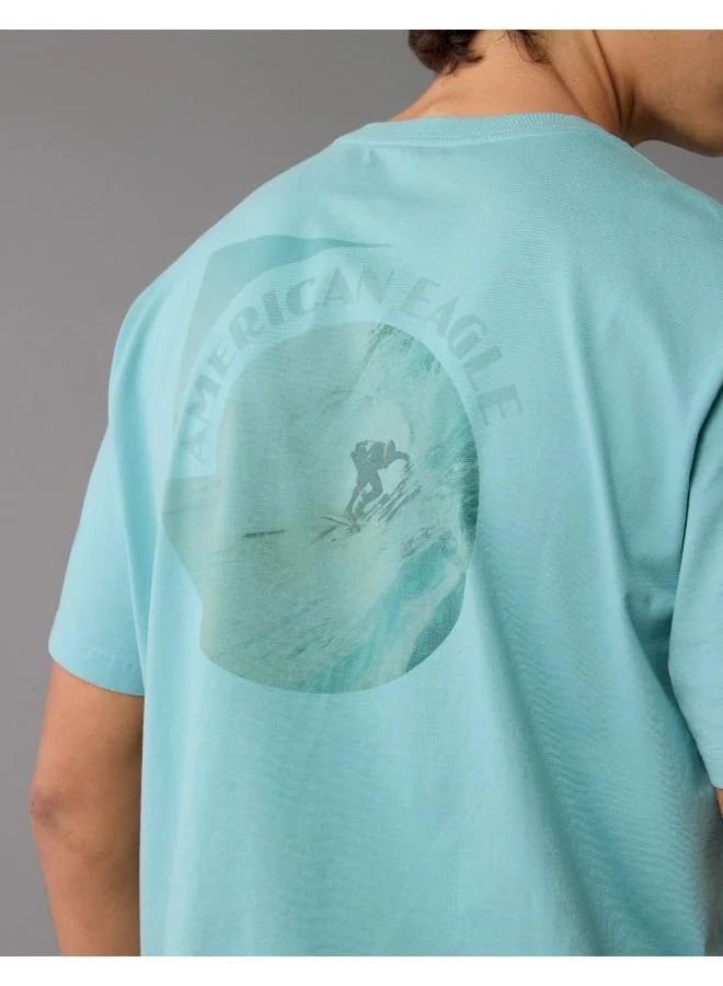 American Eagle Graphic Logo Crew Neck T-Shirt