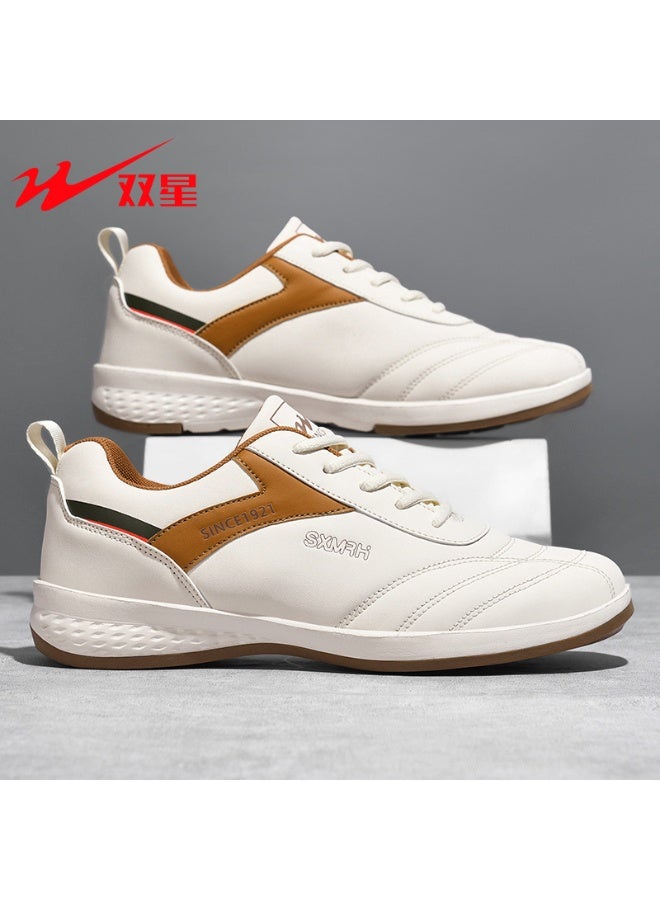 Double Star Men's Casual Sneakers: Comfortable Non-slip Leather Shoes for Daily Wear 40SIZE - Image 2