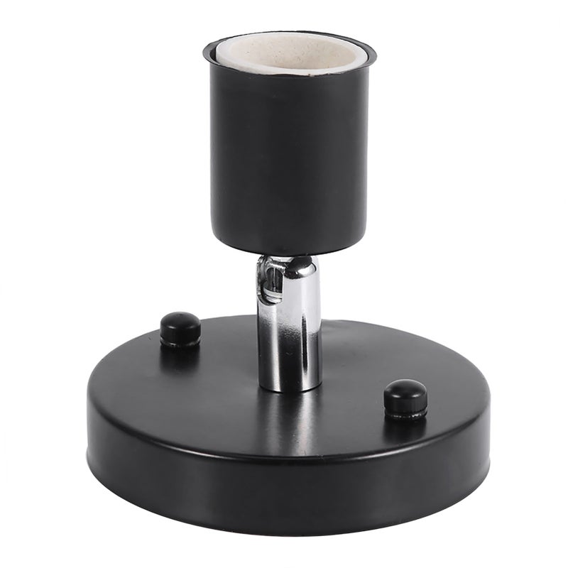 E27 Modern Vintage Ceiling Light Wall Lamp Bulb Holder Single Socket 180° Rotating White - Image 1
