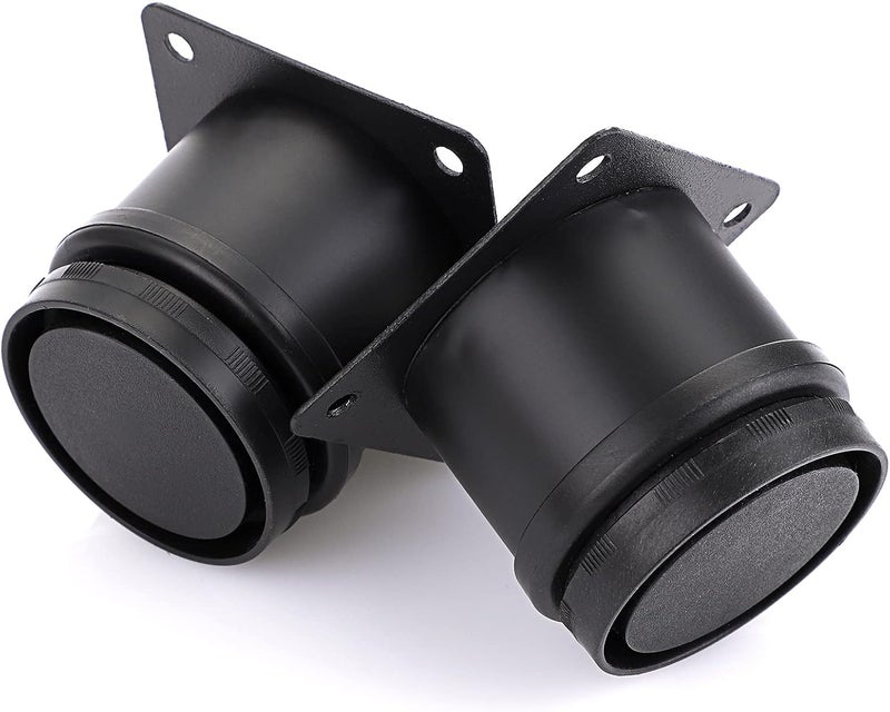 OwnMy 4 قطع أرجل أثاث معدنية من الفولاذ المقاوم للصدأ بارتفاع 2 بوصة، أرجل خزانة مكتب قابلة للتعديل، دعامات أثاث معدنية بديلة، أرجل زوايا ثقيلة لدعم الأرائك والكراسي - Image 2