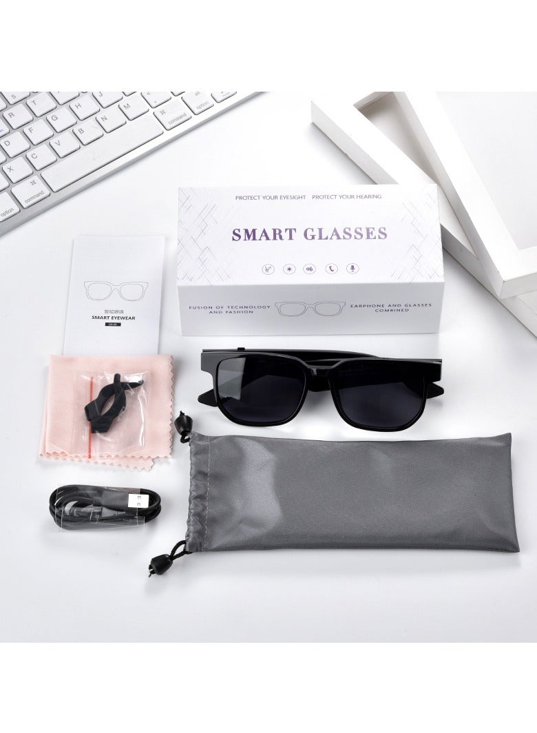 نظارات شمسية مضادة للضوء الأزرق، سماعة رأس بخاصية البلوتوث، نظارات ذكية صوتية بتقنية الذكاء الاصطناعي - Image 2