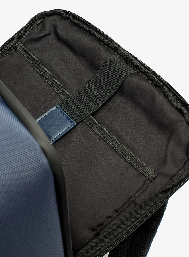 DUCHINI Men's Solid Backpack with Adjustable Straps and Zip Closure