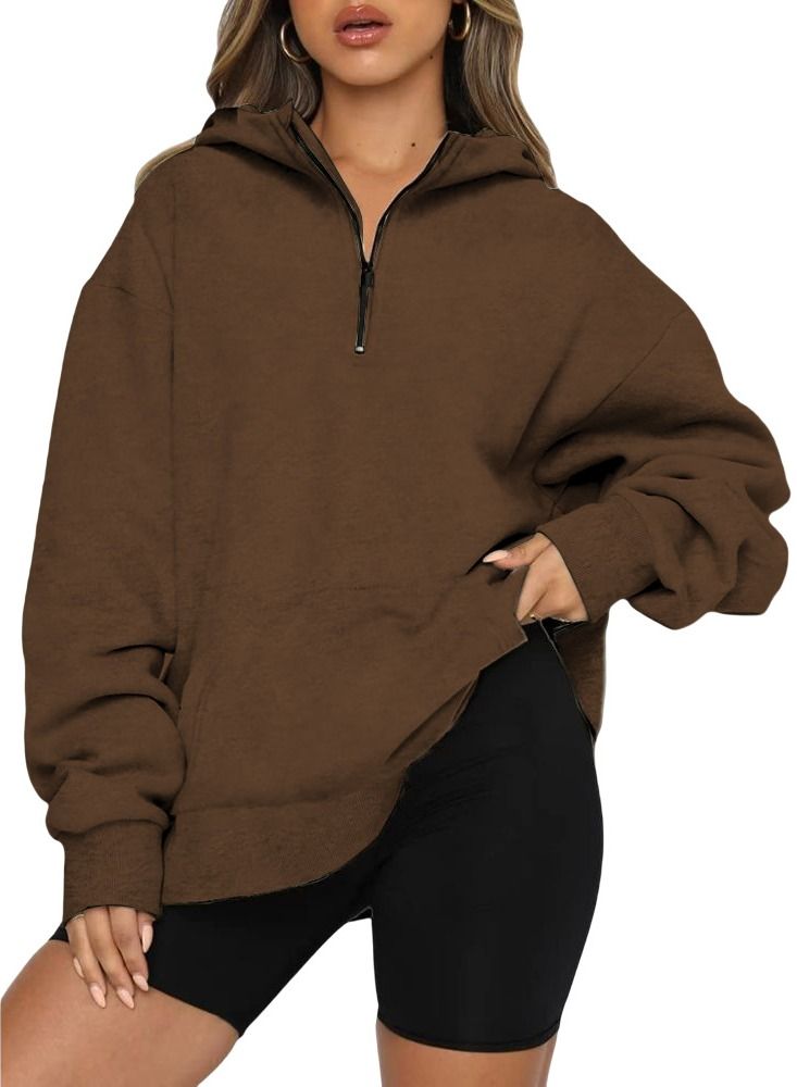 Loquat Autumn And Winter Women's Casual Simple Hooded Sweatshirt