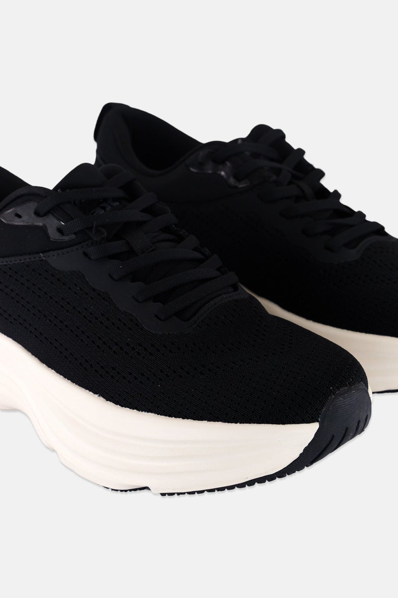 RBX أحذية خارجية للرجال مزودة بأربطة بشعار العلامة التجارية، سوداء - Image 4